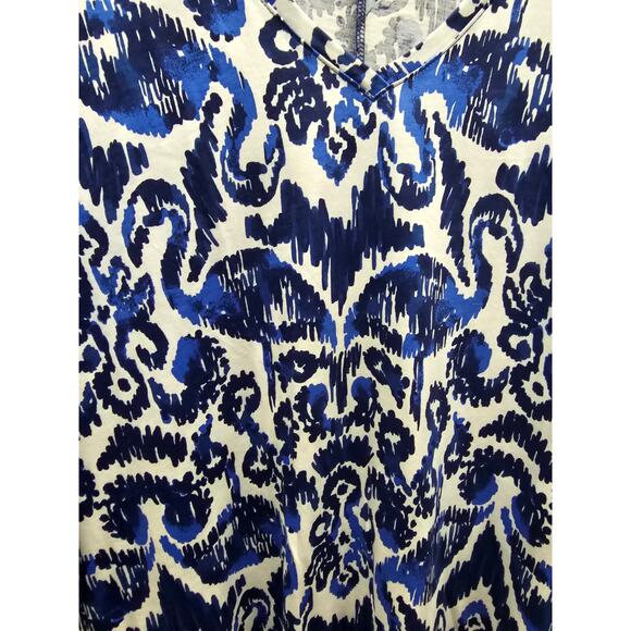 Lilly Pulitzer Cori Short Dress Flamingos Print Blue and White Size Small Resort - Picture 4 of 6